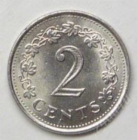 Лот: 1094153. Фото: 2. Мальта. 2 цент 1982г. Монеты
