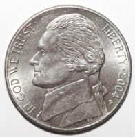 Лот: 3616633. Фото: 2. 5 центов 2004 год. P. США. 200... Монеты