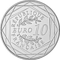 Лот: 13868462. Фото: 2. Франция 10 евро 2016 года. Чемпионат... Монеты