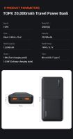 Лот: 16290932. Фото: 7. Повербанк Powerbank TOPK 20000...