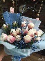 Лот: 13320914. Фото: 2. ПИОНовидные Тюльпаны - нежные... Цветы, букеты