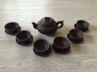 Лот: 7826940. Фото: 5. Китайский чайный сервиз глиняный...