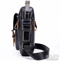 Лот: 12992565. Фото: 3. Кожаная мужская сумка Time. Одежда, обувь, галантерея
