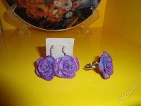 Лот: 273961. Фото: 2. Изделия из полимерной глины "Ночная... Ювелирные изделия, бижутерия, часы