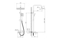 Лот: 25258158. Фото: 3. Душевая система Hoff HB24639-7. Строительство и ремонт