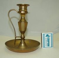 Лот: 14420727. Фото: 2. Подсвечник винтажный с ручкой... Антиквариат