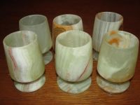 Лот: 3561872. Фото: 2. рюмки из оникса набор 6 шт. Посуда, кухонная утварь