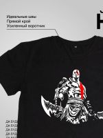 Лот: 19904443. Фото: 3. Футболка с принтом | God of War... Одежда, обувь, галантерея