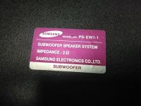 Лот: 15666040. Фото: 3. Сабвуфер Samsung 60W (Subwoofer... Бытовая техника