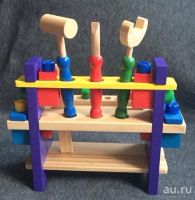 Лот: 8839582. Фото: 4. Деревянная игрушка Верстак. Красноярск