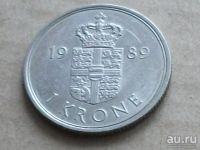 Лот: 8153989. Фото: 7. Монета 1 крона одна Дания 1989...