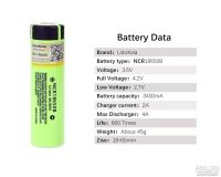 Лот: 16864720. Фото: 3. Аккумулятор 18650 3350 mAh 3.7... Бытовая техника