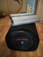 Лот: 12041084. Фото: 3. Сабвуфер Pioneer 1400vatt и усилок... Авто, мото, водный транспорт