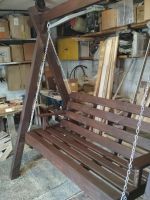 Лот: 17842415. Фото: 4. Качели садовые из массива дерева. Красноярск