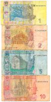 Лот: 20485281. Фото: 2. Украина. 1, 2, 5, 10 гривен 2011-2015... Банкноты