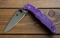 Лот: 1500421. Фото: 4. Нож Spyderco Endura purple FRN. Красноярск