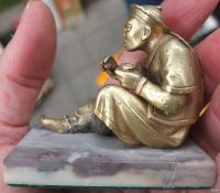 Лот: 18065628. Фото: 2. бронзовая статуэтка Чигисхан... Антиквариат