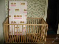 Лот: 2815924. Фото: 3. Кроватка детская с матрасиком. Мебель