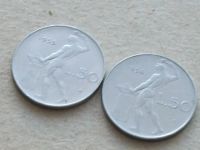 Лот: 19910599. Фото: 3. Монета 50 лир Италия 1955; 1956... Коллекционирование, моделизм