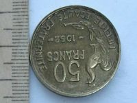 Лот: 8508928. Фото: 5. Монета 50 франк Франция 1952 портрет...