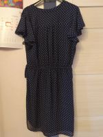 Лот: 17763727. Фото: 2. Темно-синее платье в горох. Женская одежда