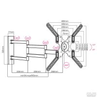 Лот: 13662983. Фото: 3. Кронштейн для LCD/LED тв 26"-55... Бытовая техника