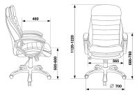 Лот: 20985496. Фото: 3. Кресло руководителя Бюрократ T-9950... Мебель