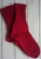 Лот: 24401658. Фото: 3. Носочки ручной вязки. Цвет тёмно-красный... Одежда, обувь, галантерея