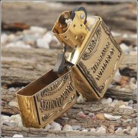 Лот: 5040794. Фото: 3. Zippo Jack Daniels Brass оригинальная... Сувениры, подарки