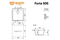 Лот: 25317482. Фото: 3. Мойка ULGRAN Quartz Forte. Строительство и ремонт