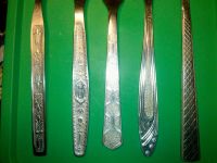 Лот: 12529152. Фото: 2. Вилка 2. Разные узоры. Советские. Антиквариат