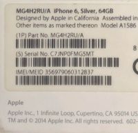 Лот: 10711502. Фото: 5. iPhone 6 64Gb белый РСТ