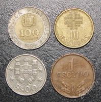 Лот: 549245. Фото: 2. Набор из 4-х монет Португалии. Монеты