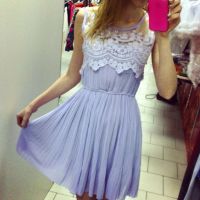 Лот: 6799463. Фото: 4. Летнее короткое сиреневое платье... Красноярск