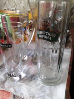 Лот: 9688812. Фото: 2. Пивные бокалы 4шт. Посуда, кухонная утварь