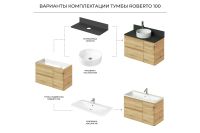 Лот: 24988187. Фото: 5. Тумба под раковину подвесная ИТАНА...