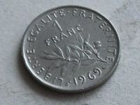 Лот: 8326759. Фото: 7. Монета 1 франк один Франция 1969...