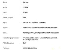 Лот: 16969247. Фото: 4. Зарядное устройство UGreen GaN... Красноярск