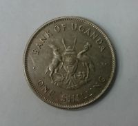 Лот: 19959323. Фото: 2. Монета Уганда 1 шиллинг 1976г. Монеты