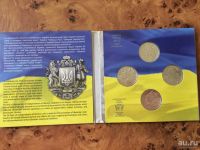 Лот: 18237819. Фото: 2. Набор Украины 4Х5 гривен 25 лет... Монеты