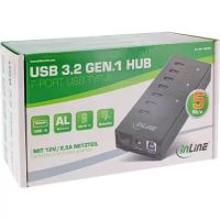 Лот: 21645683. Фото: 10. USB-хаб InLine 7-Port USB 3.2...