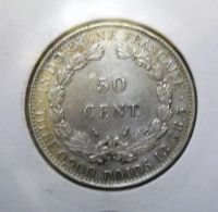 Лот: 9805474. Фото: 2. Индокитай 50 центов 1936г.Оригинал. Монеты