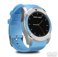 Лот: 15575565. Фото: 13. Умные часы Smart Watch V8 голубые...