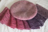 Лот: 8053314. Фото: 3. Берет и шарф. Ручная работа