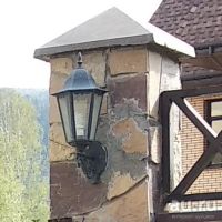 Лот: 13831858. Фото: 2. Бра уличное вверх Massive Чёрное... Для дачи, дома, огорода, бани, парка