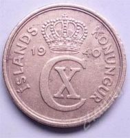 Лот: 101810. Фото: 2. Исландия. 2 аурар 1940г. Идеал... Монеты