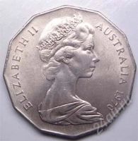 Лот: 1561308. Фото: 2. Австралия. 50 цент 1970г.Юбилейная... Монеты