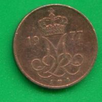 Лот: 9574238. Фото: 2. Дания 5 эре 1977 SB (324). Монеты