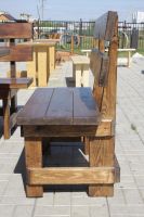 Лот: 7625821. Фото: 4. Деревянный стол с лавками (комплект...