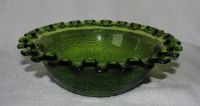 Лот: 19159632. Фото: 2. Салатник фигурный зеленое стекло... Посуда, кухонная утварь